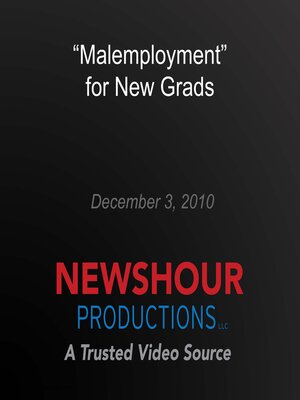 cover image of "Malemployment" for New Grads